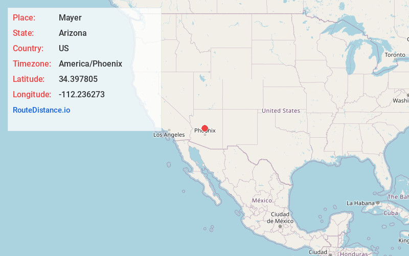 Map of Mayer