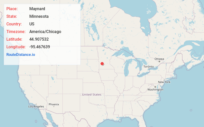 Map of Maynard