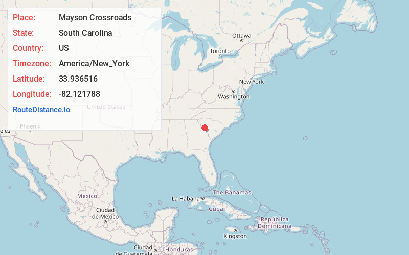 Map of Mayson Crossroads
