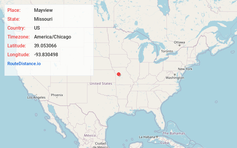 Map of Mayview