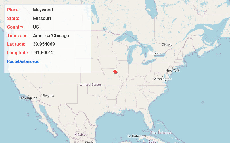 Map of Maywood