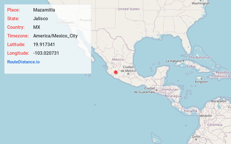 Map of Mazamitla