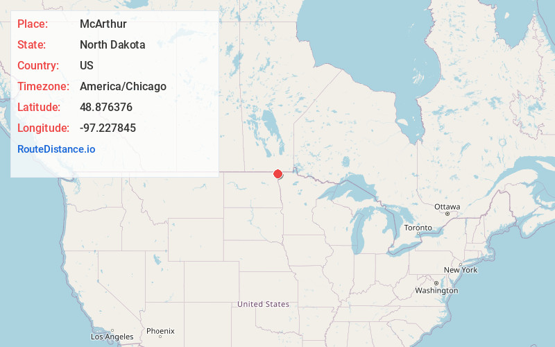 Map of McArthur