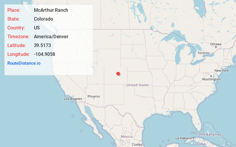 Map of McArthur Ranch