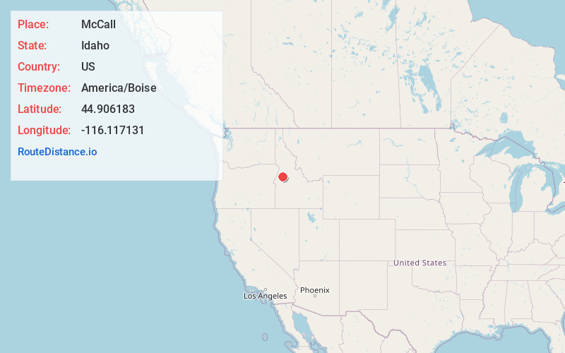 Map of McCall