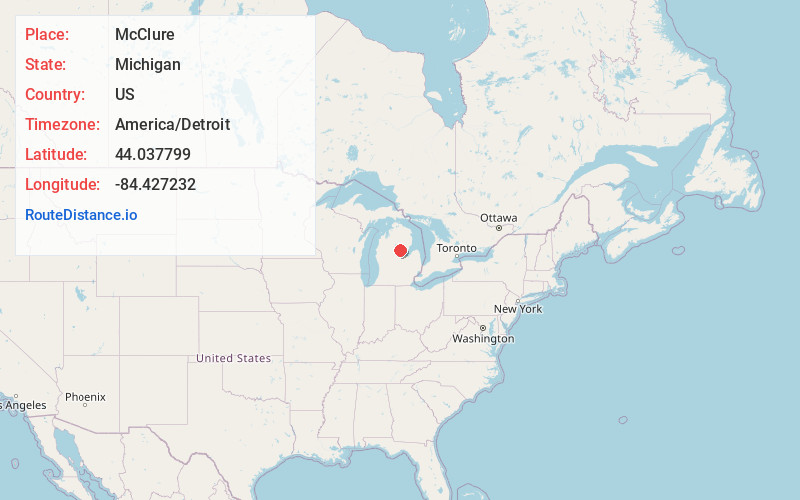 Map of McClure