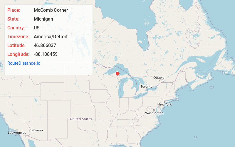 Map of McComb Corner