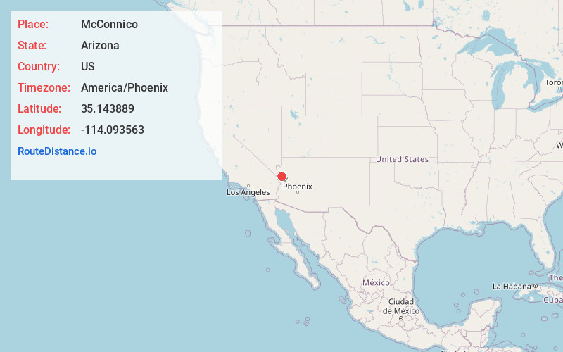 Map of McConnico