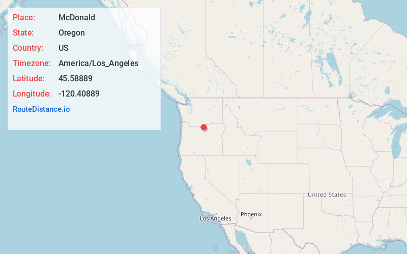 Map of McDonald