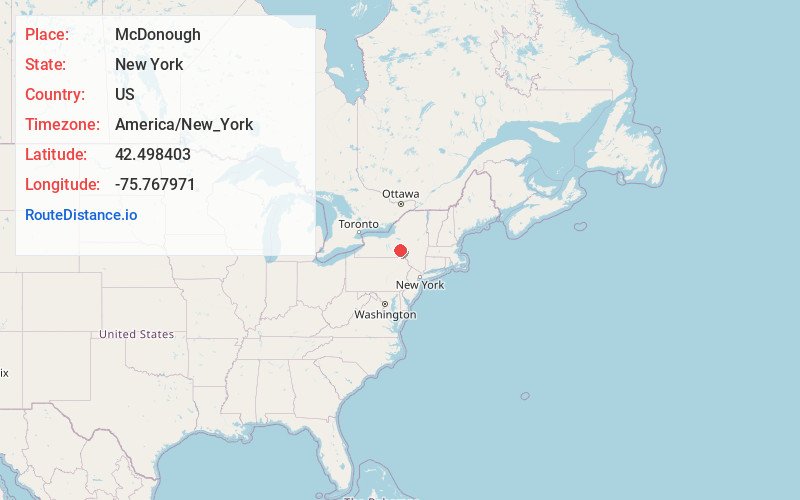 Map of McDonough