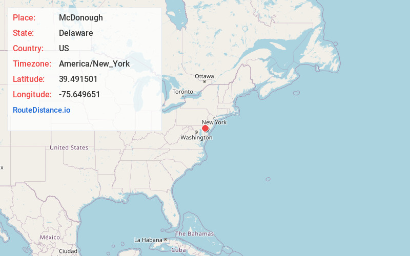 Map of McDonough