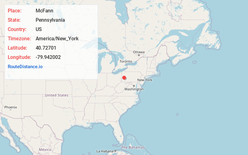 Map of McFann