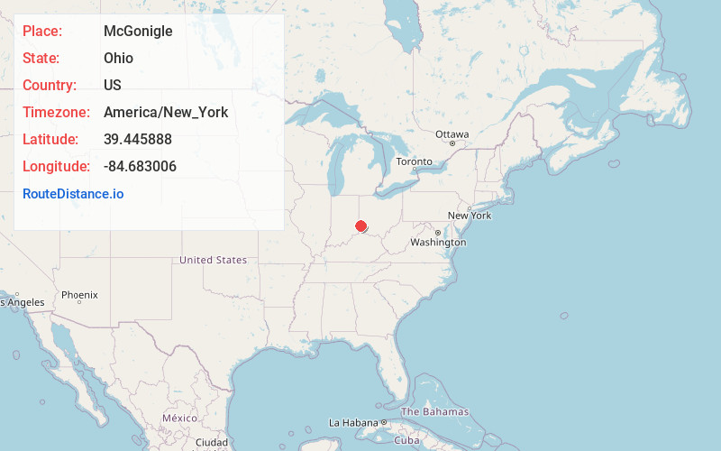 Map of McGonigle