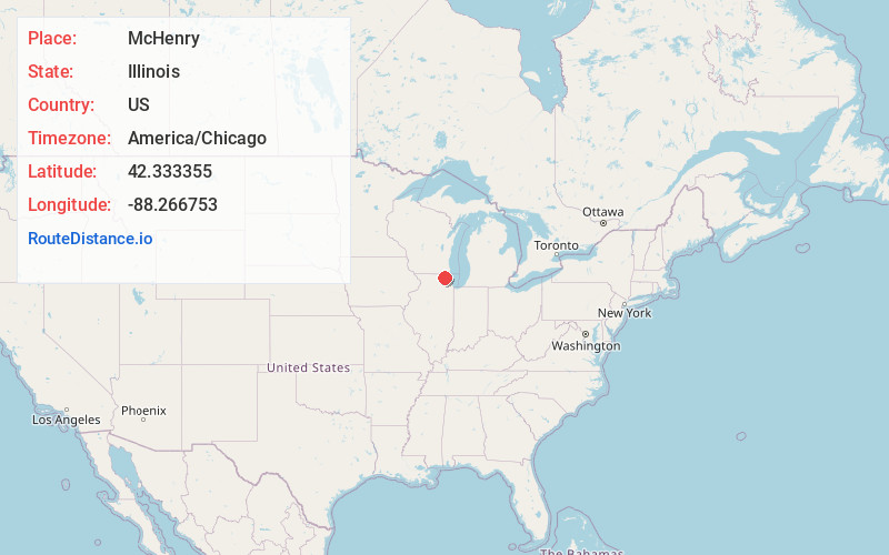 Map of McHenry