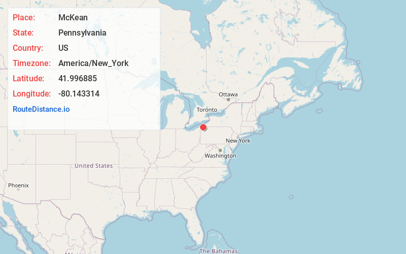 Map of McKean
