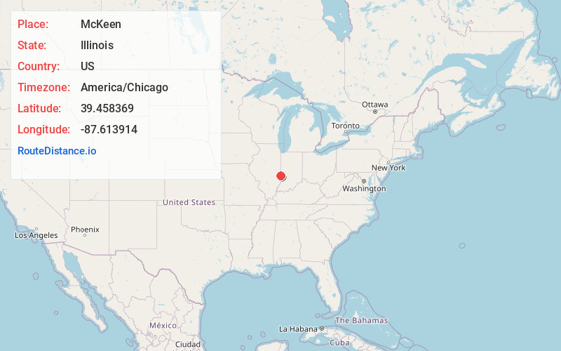 Map of McKeen