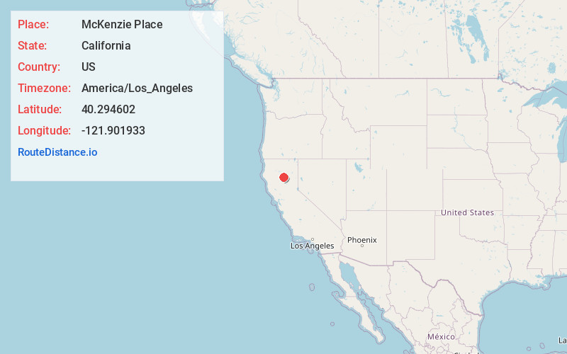 Map of McKenzie Place