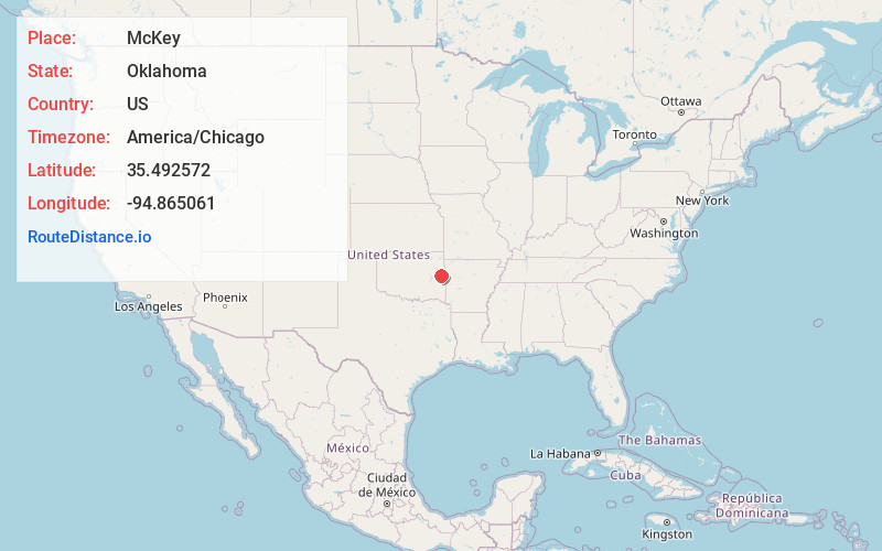 Map of McKey