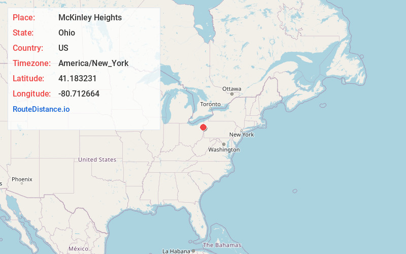 Map of McKinley Heights