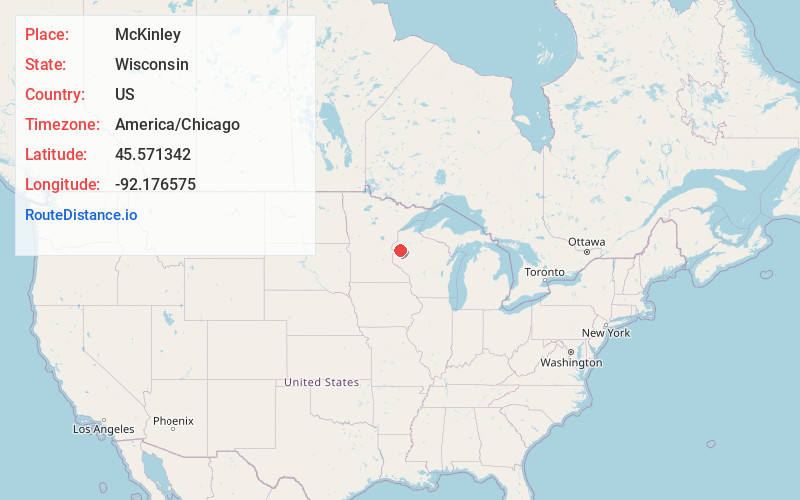 Map of McKinley