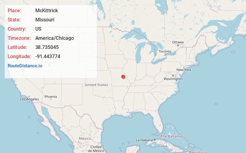 Map of McKittrick