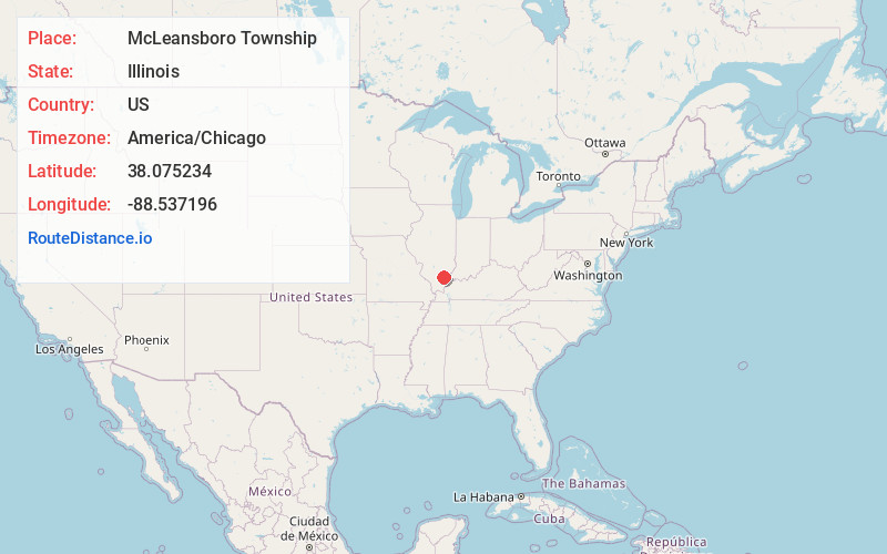 Map of McLeansboro Township