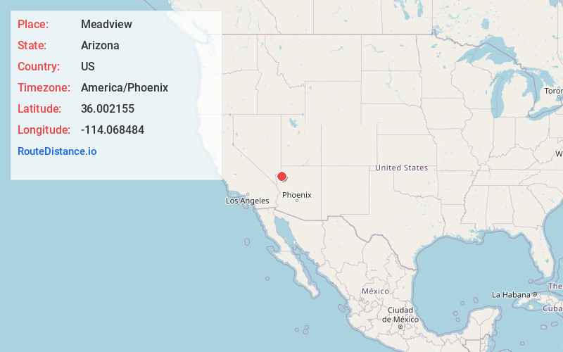 Map of Meadview