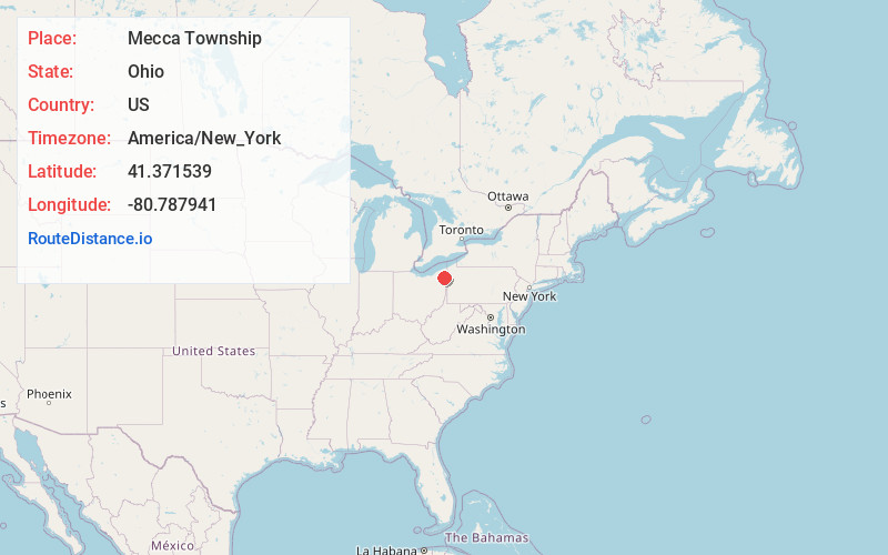 Map of Mecca Township