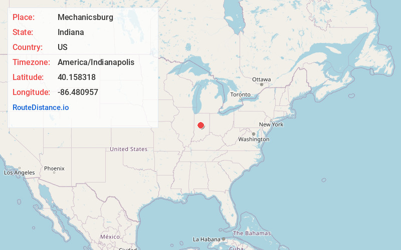 Map of Mechanicsburg