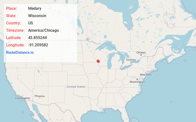 Map of Medary