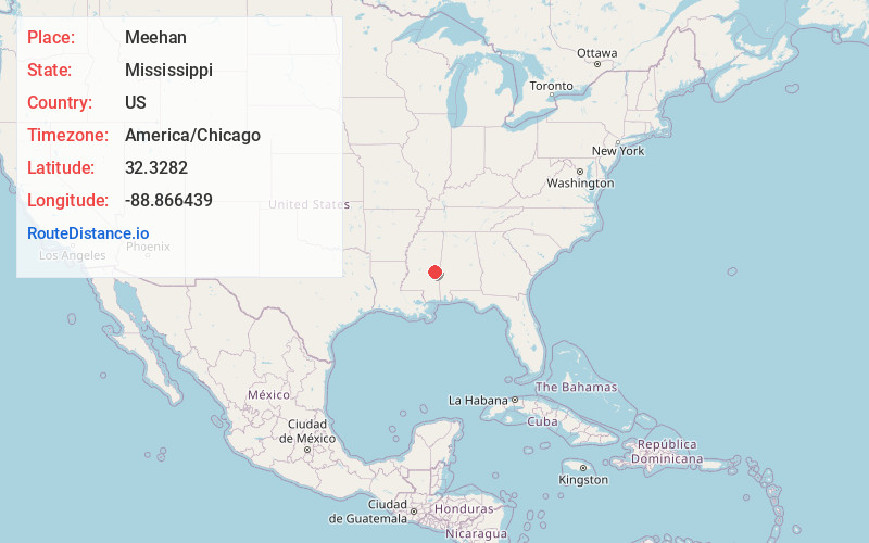 Map of Meehan