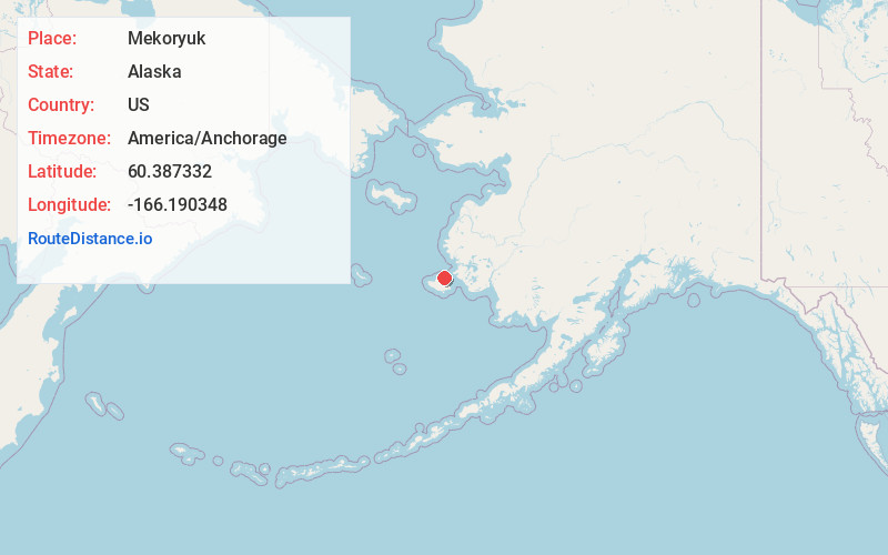 Map of Mekoryuk