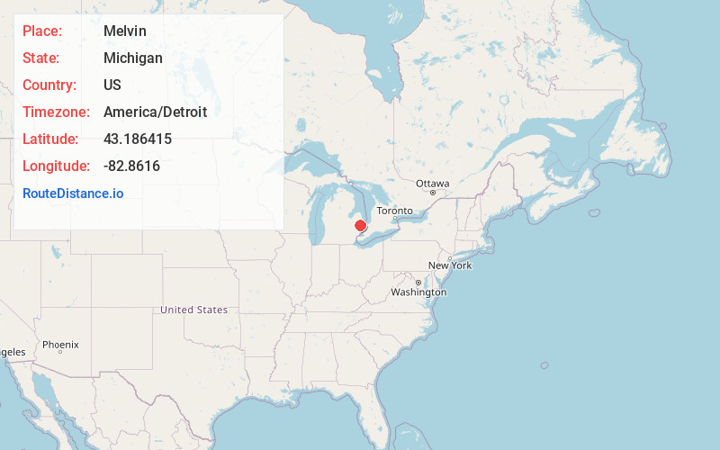 Map of Melvin