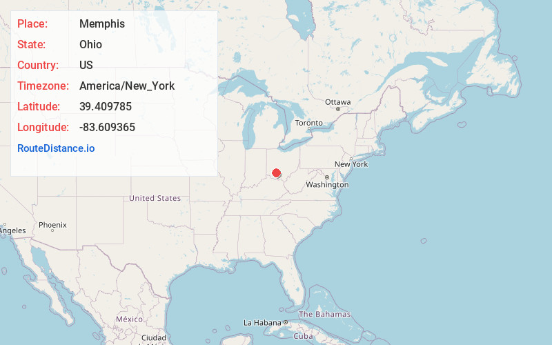 Map of Memphis