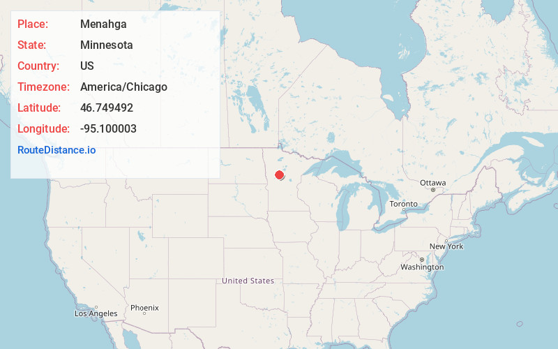 Map of Menahga
