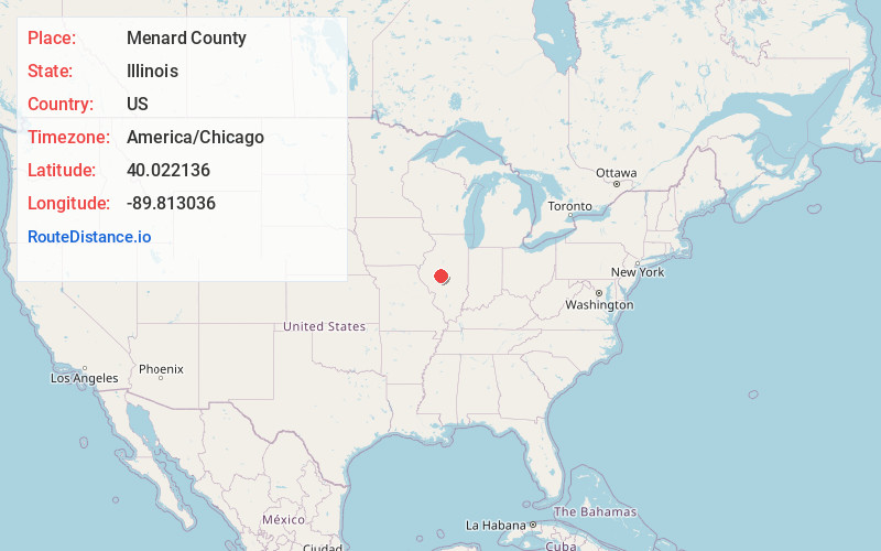 Map of Menard County
