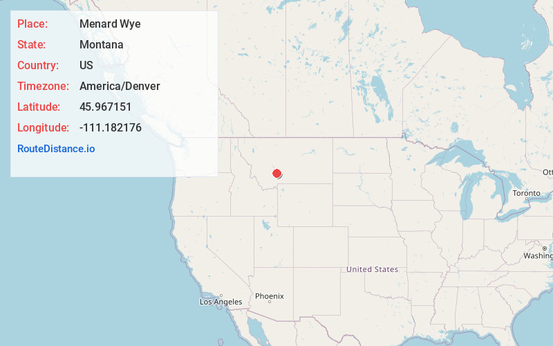 Map of Menard Wye