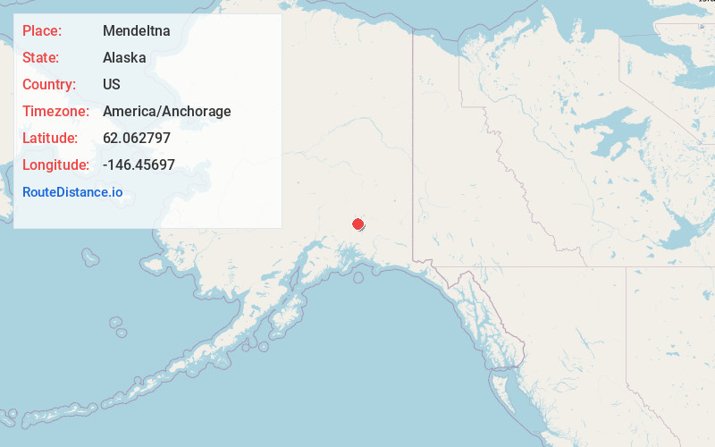 Map of Mendeltna