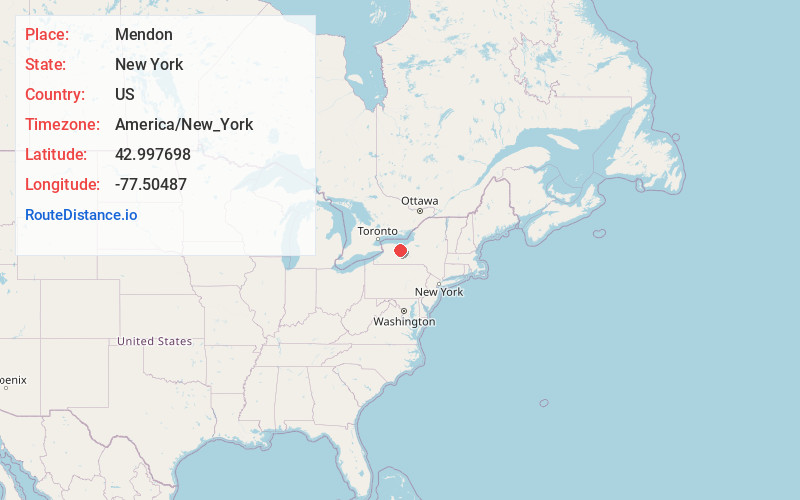 Map of Mendon