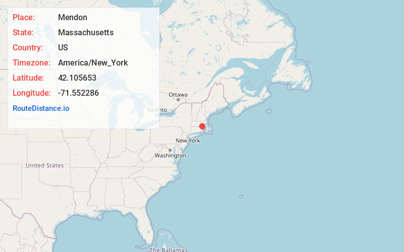 Map of Mendon