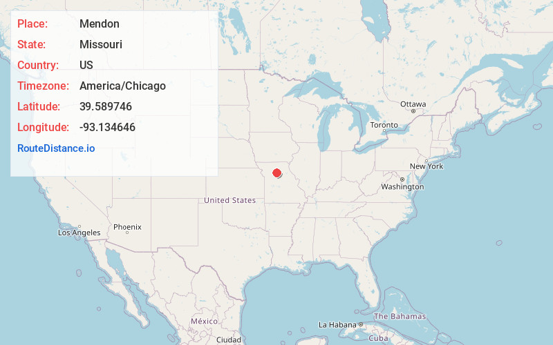 Map of Mendon
