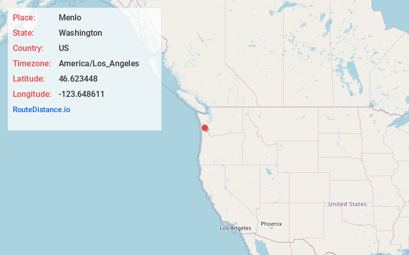 Map of Menlo