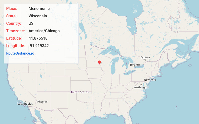 Map of Menomonie