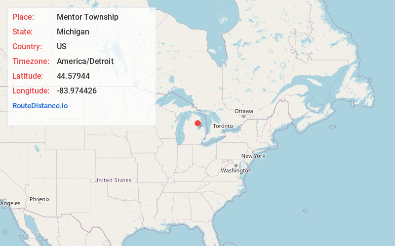 Map of Mentor Township