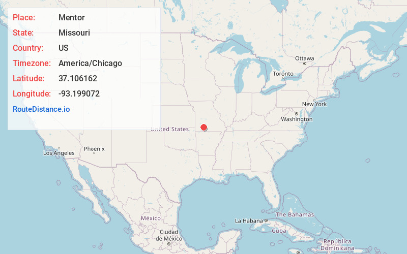 Map of Mentor