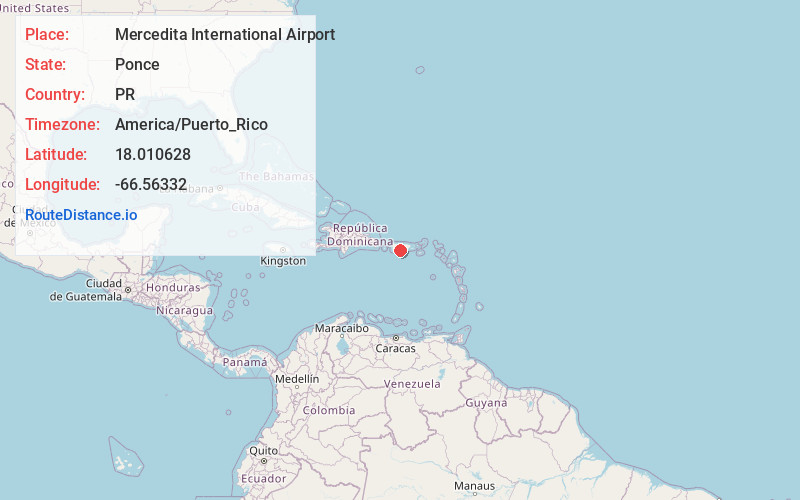 Map of Mercedita International Airport