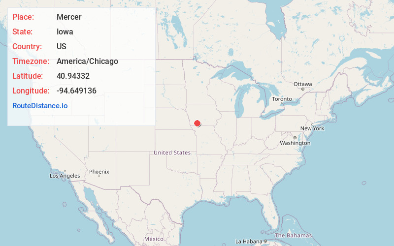Map of Mercer
