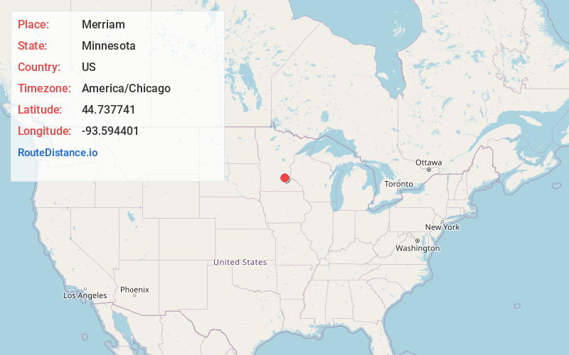 Map of Merriam