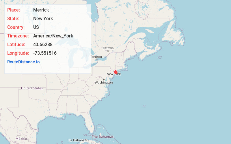 Map of Merrick