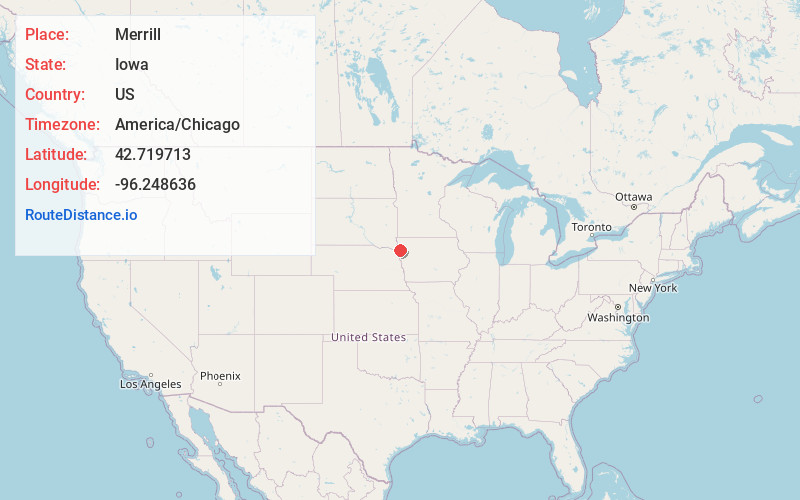 Map of Merrill